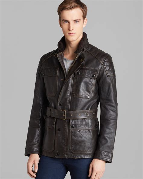 burberry brit stonegate leather field jacket|Burberry clothing for men.